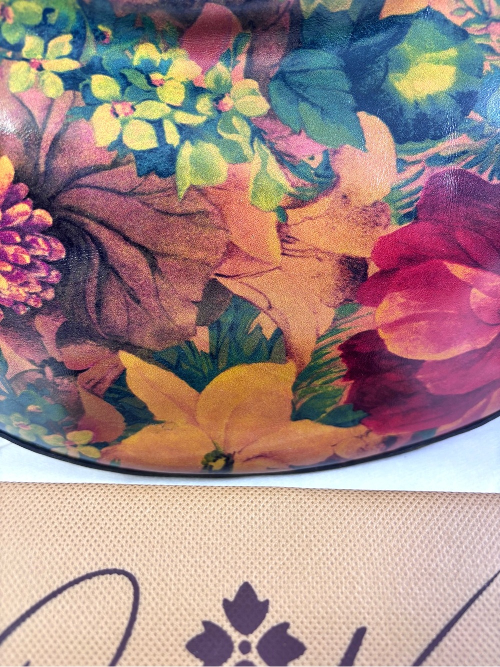 Patricia Nash Coco Crescent Hobo Bag. Multi/Tan. - Picture 9 of 15